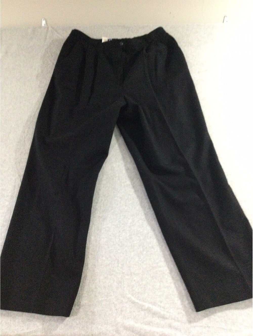 Vtg Women's Pendleton Pants 18 USA Made 100% Virgin Wool Trousers Black 34X30